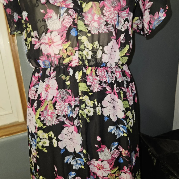 Eyeshadow Womans Spaghetti Strap Floral Dress Size S - Picture 8 of 14